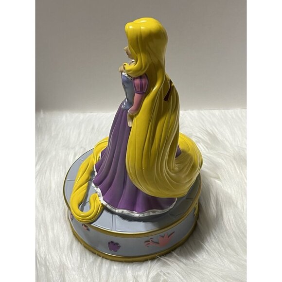 Peachtree Playthings Disney Tangled Rapunzel Coin Piggy Bank 9 1/2" PVC Purple - Picture 6 of 13